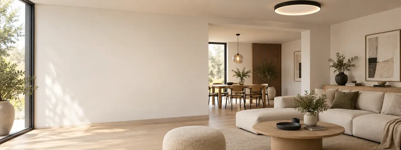 LED intégrée ou ampoule E27 : le plafonnier adapté à chaque pièce