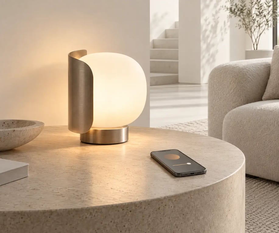 Lampe originale LED connectée avec intensité lumineuse réglable