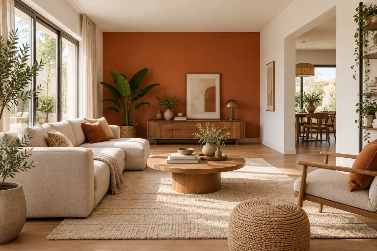Quel mur peindre en couleur pour agrandir, structurer ou réchauffer une pièce ?