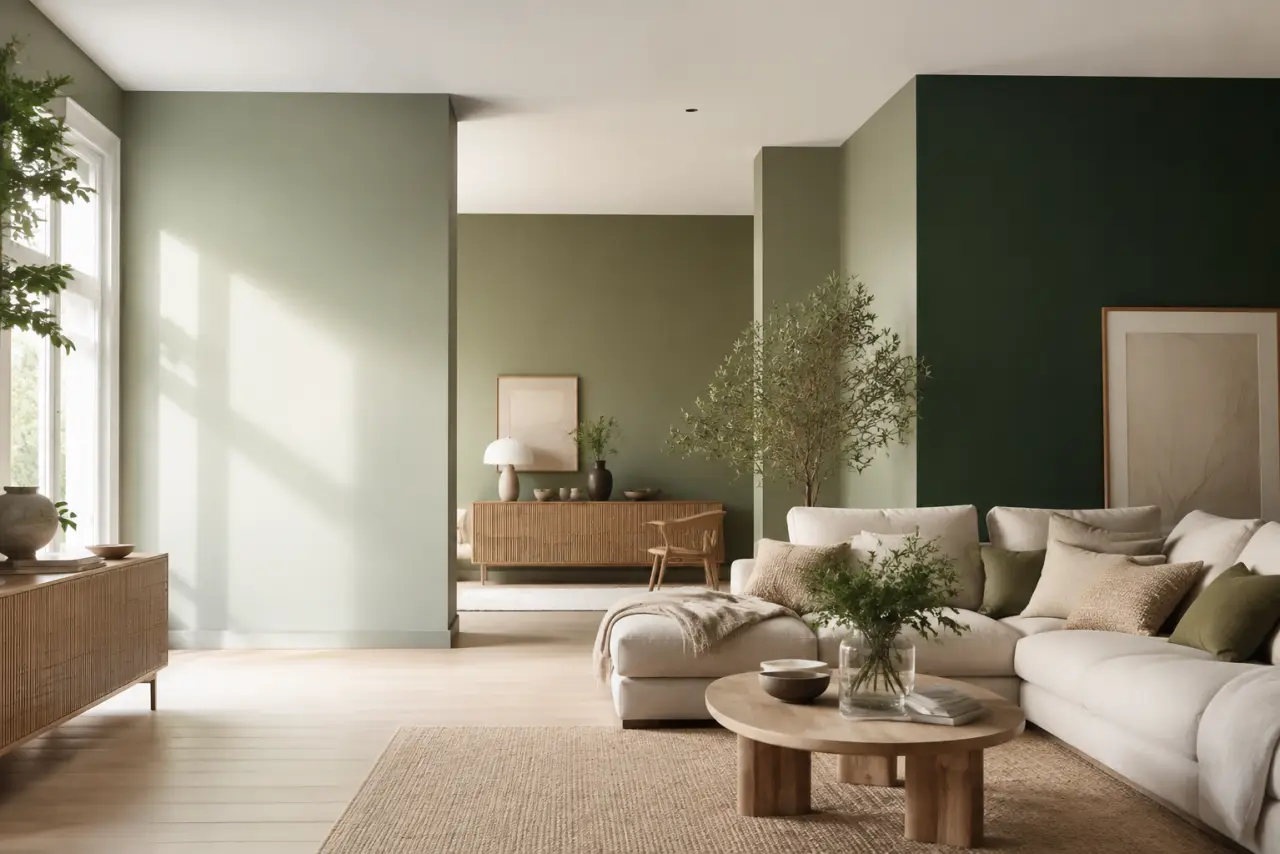Sauge, olive ou sapin : quelle nuance de vert peinture choisir selon la lumière ?