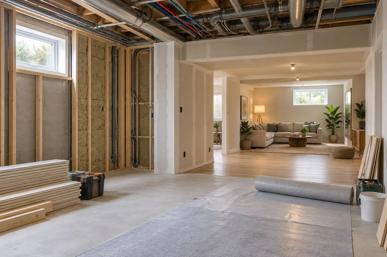 Aménagement d’un sous-sol : l’ordre des travaux qui évite de ruiner le confort