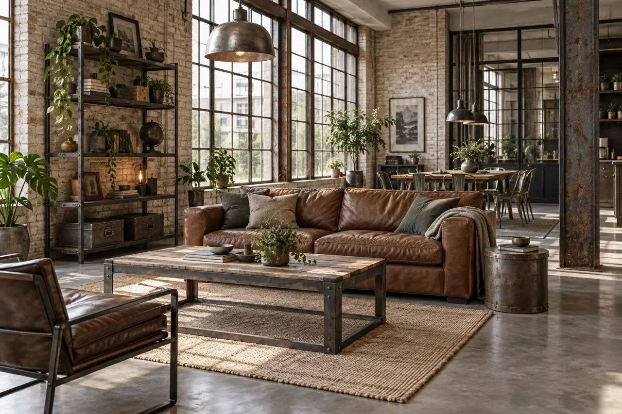 La décoration vintage industrielle gagne en caractère grâce au métal patiné
