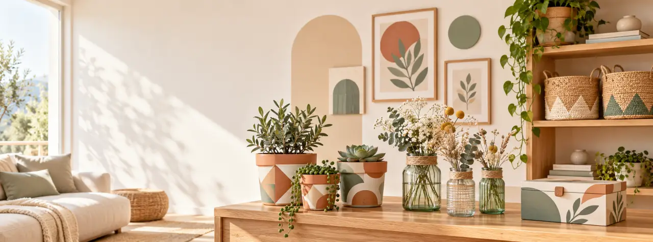 Déco fait maison facile : 5 créations pour transformer pots, murs et petits rangements