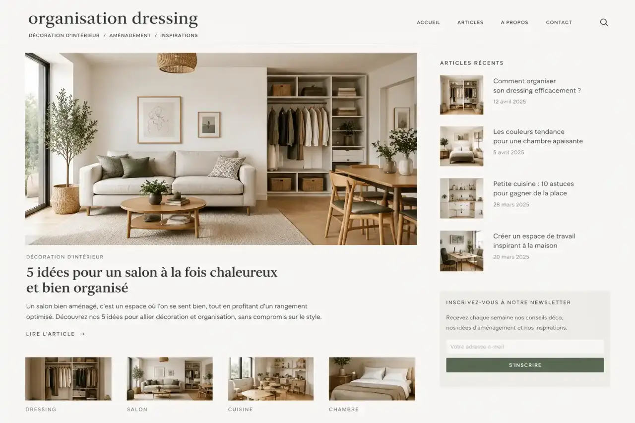 organisation dressing